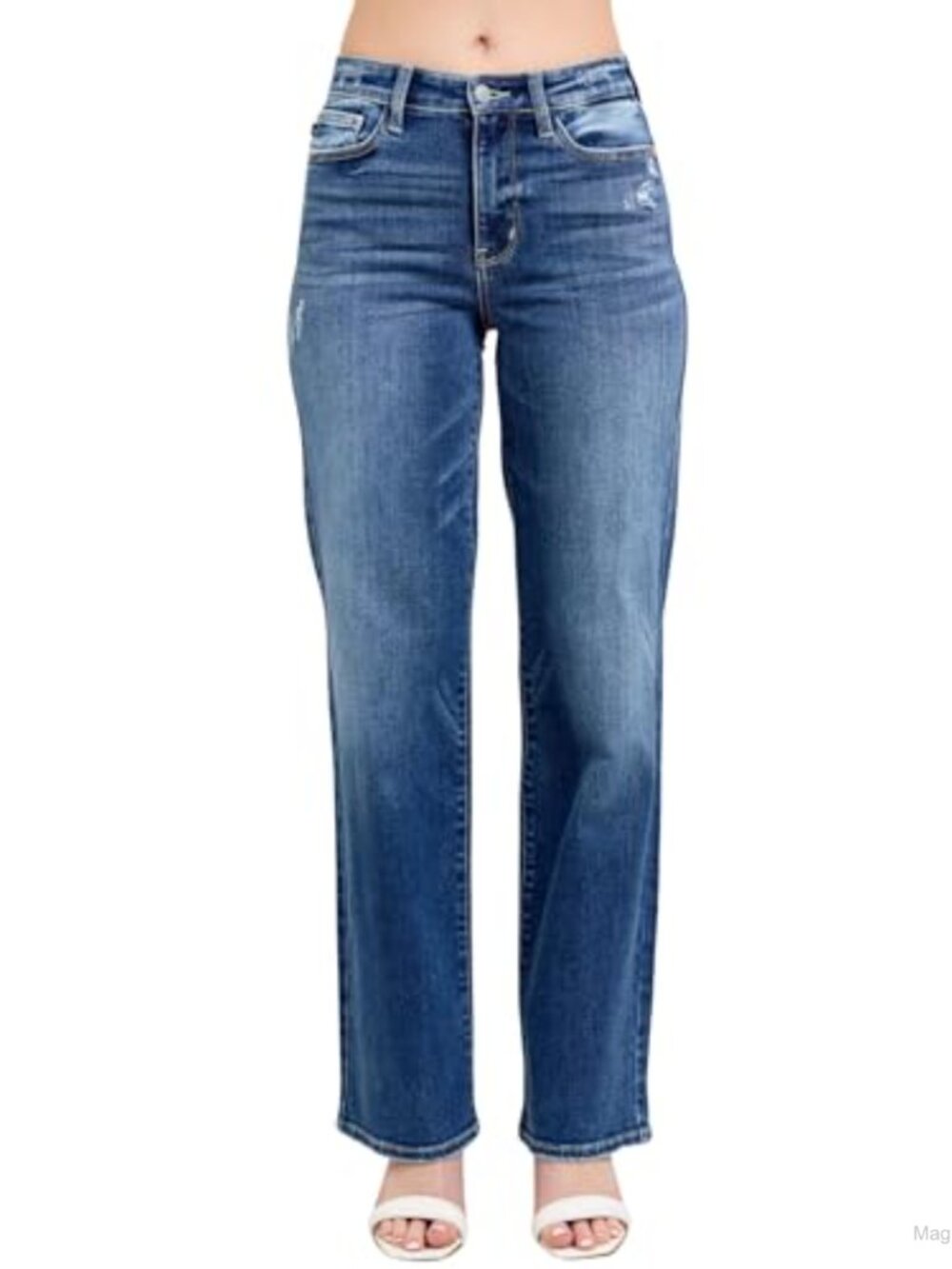 Judy Blue High Waist 90s Straight Leg Jeans Inseam 32
